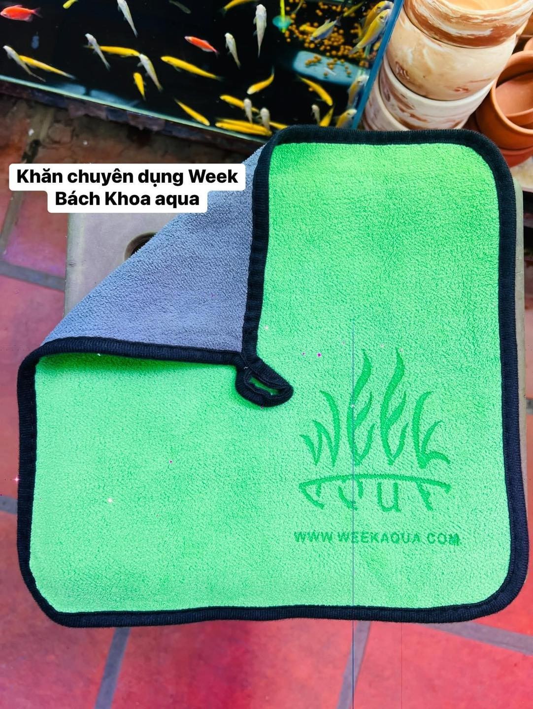 Khăn lau bể WEEK chuyên dụng cho bể cá 30*30cm